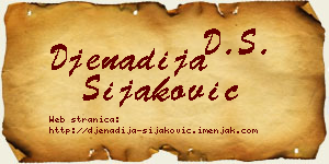 Đenadija Šijaković vizit kartica